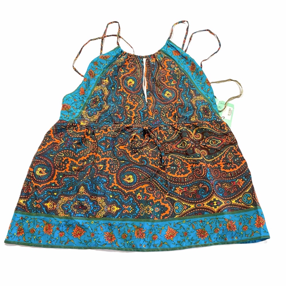 Plenty by Tracy Reese Silk Paisley Halter Top